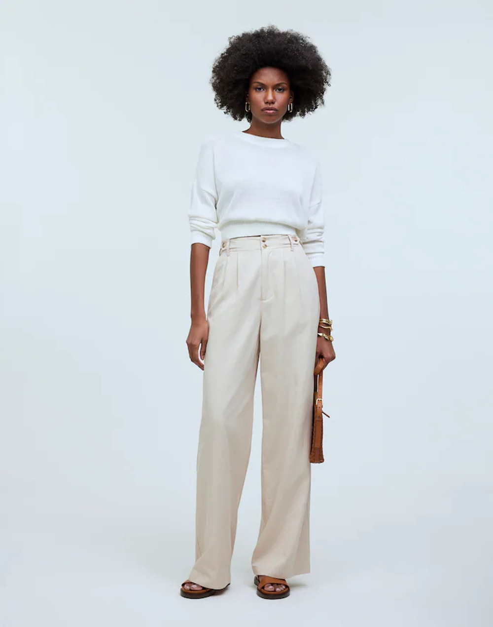 Madewell The petite  Harlow Wide-Leg Pant Harvest Moon P16